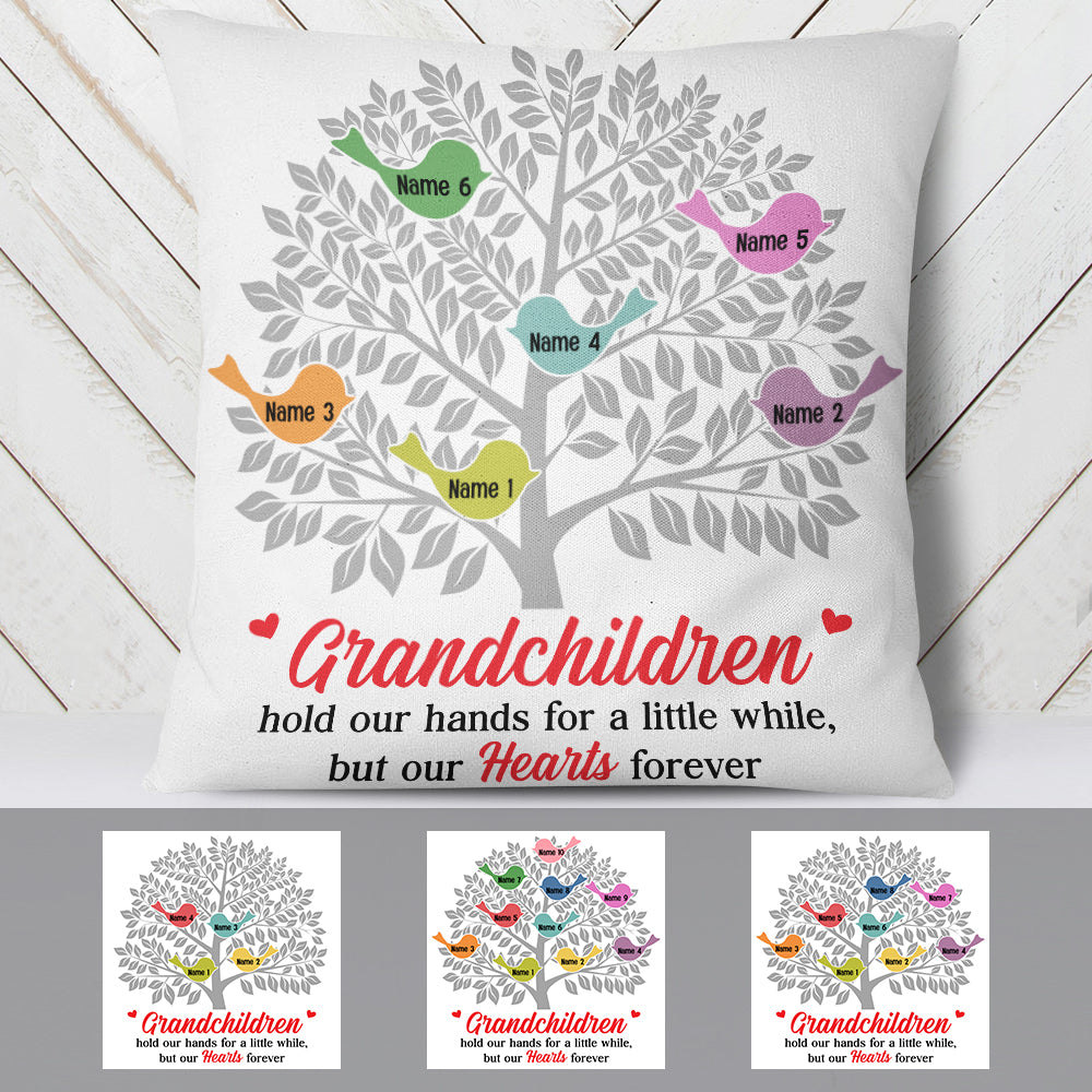 Personalized Grandma Family Tree  Pillow