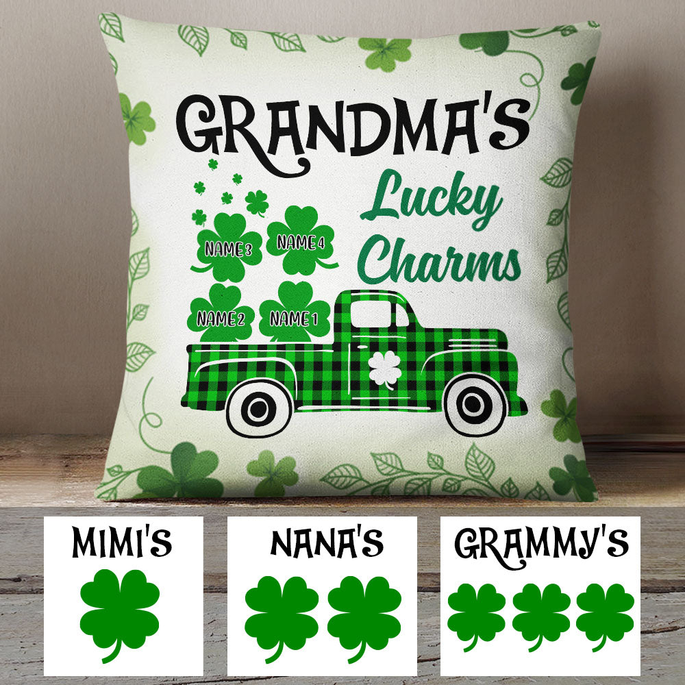 Personalized Grandma Irish St Patrick's Day Pillow - Thegiftio UK
