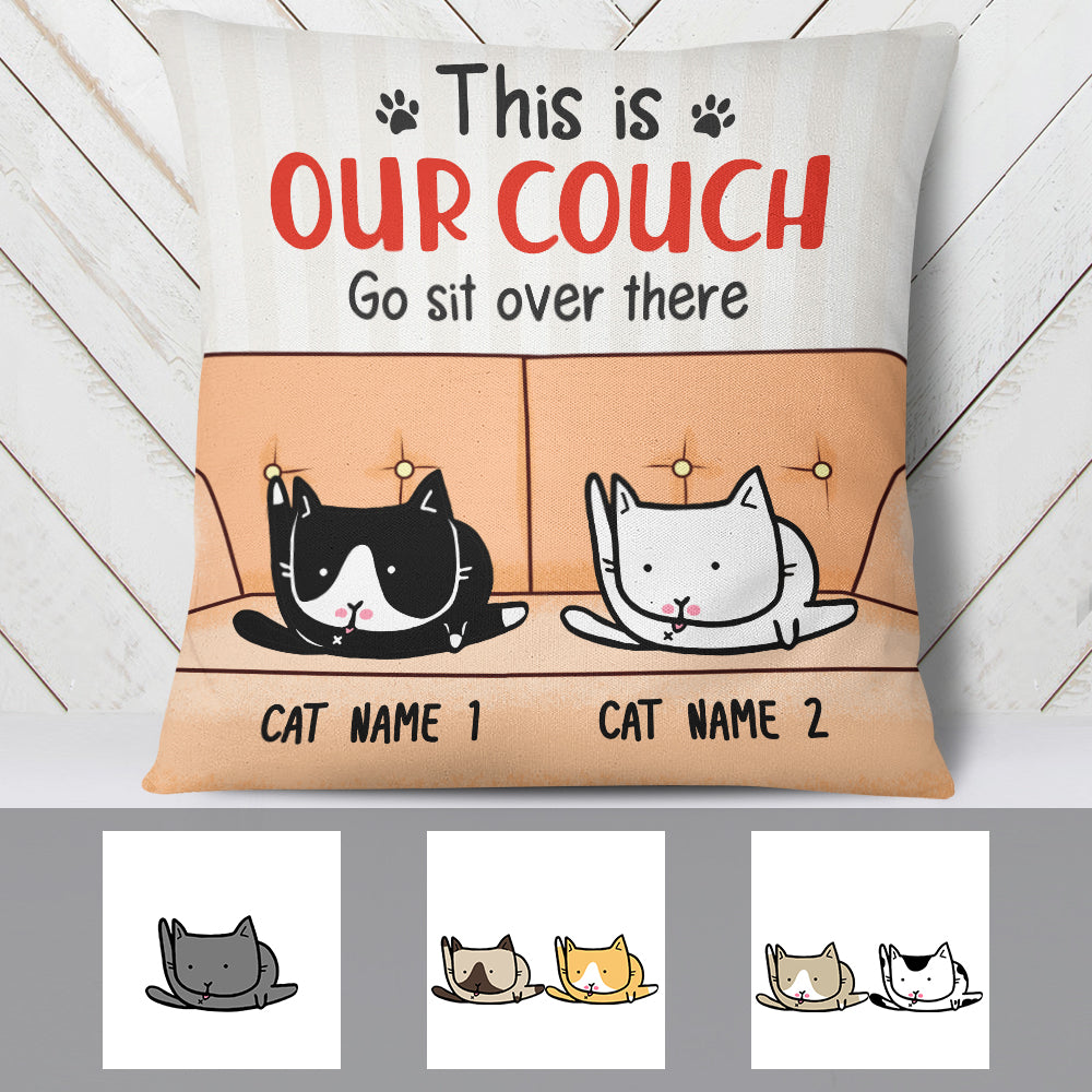 Personalized Cat This Is My Couch  Pillow