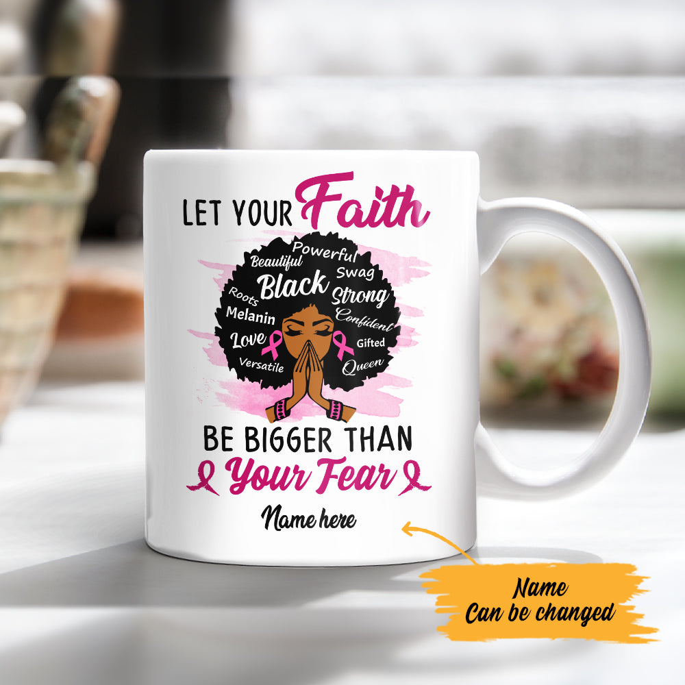 Personalized BWA Breast Cancer Faith Mug - Thegiftio UK