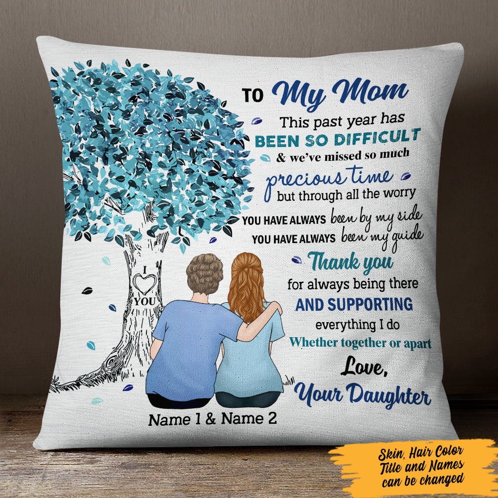 Personalized Mom And Daughter Pillow