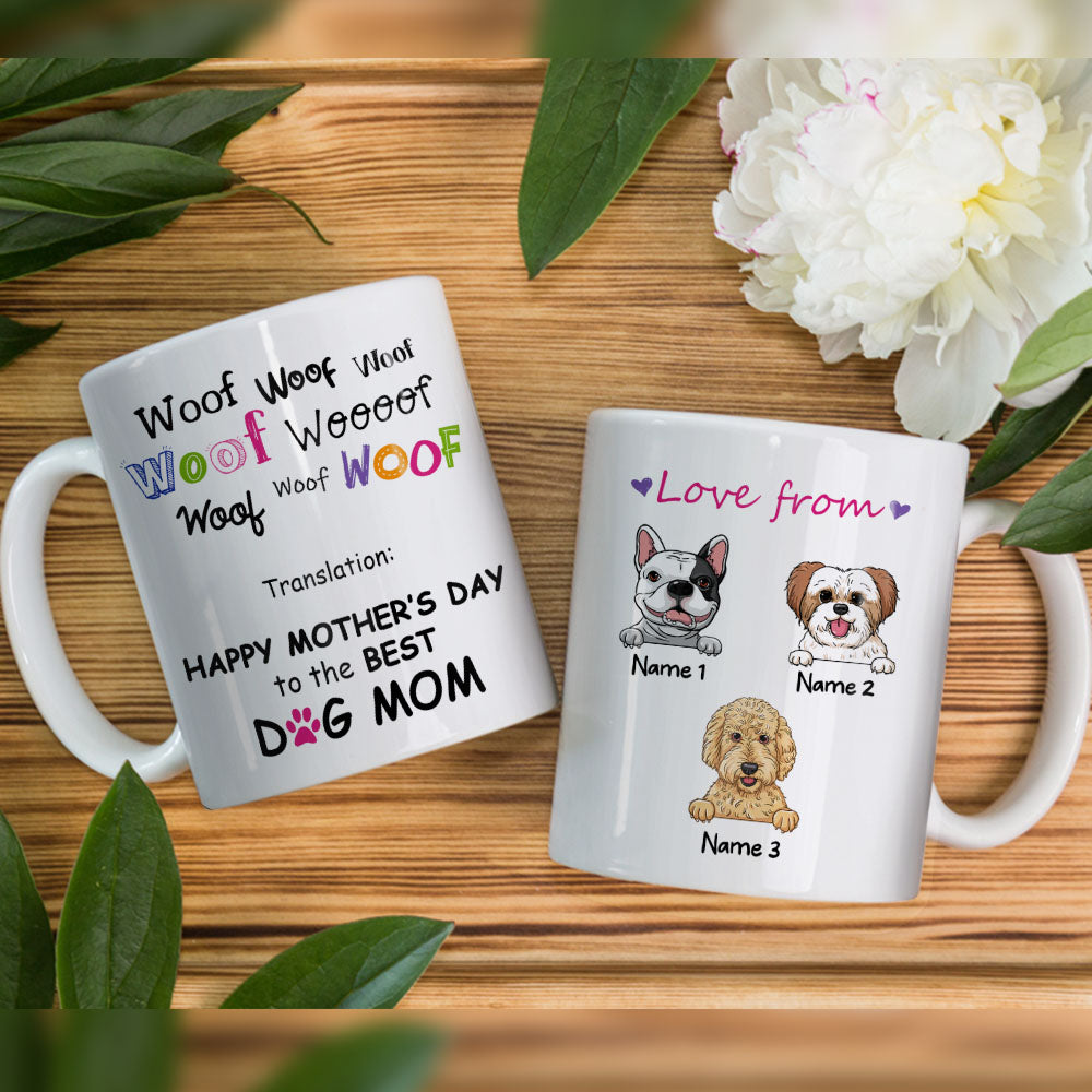 Personalized Dog Mom Dad Happy Day Mug