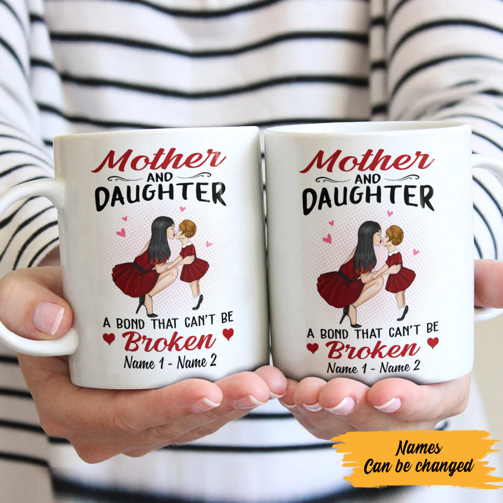 Personalized Mom And Daughter Mug