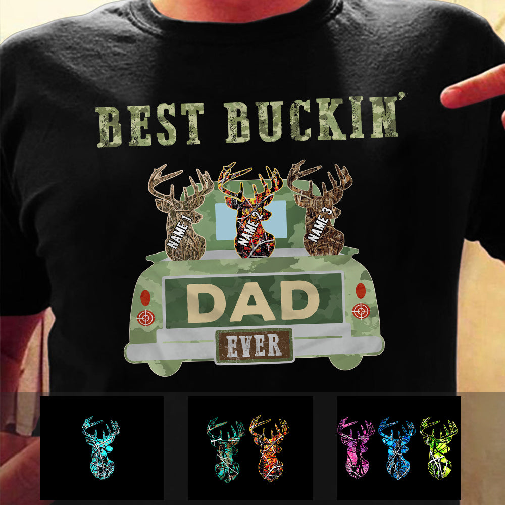 Personalized Dad Grandpa Hunting T Shirt - Thegiftio UK