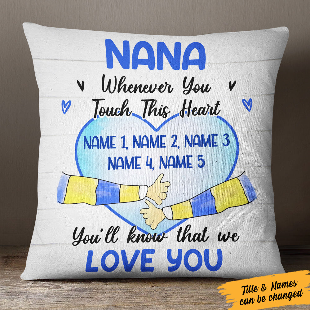 Personalized Grandma We Love You Pillow - Thegiftio UK