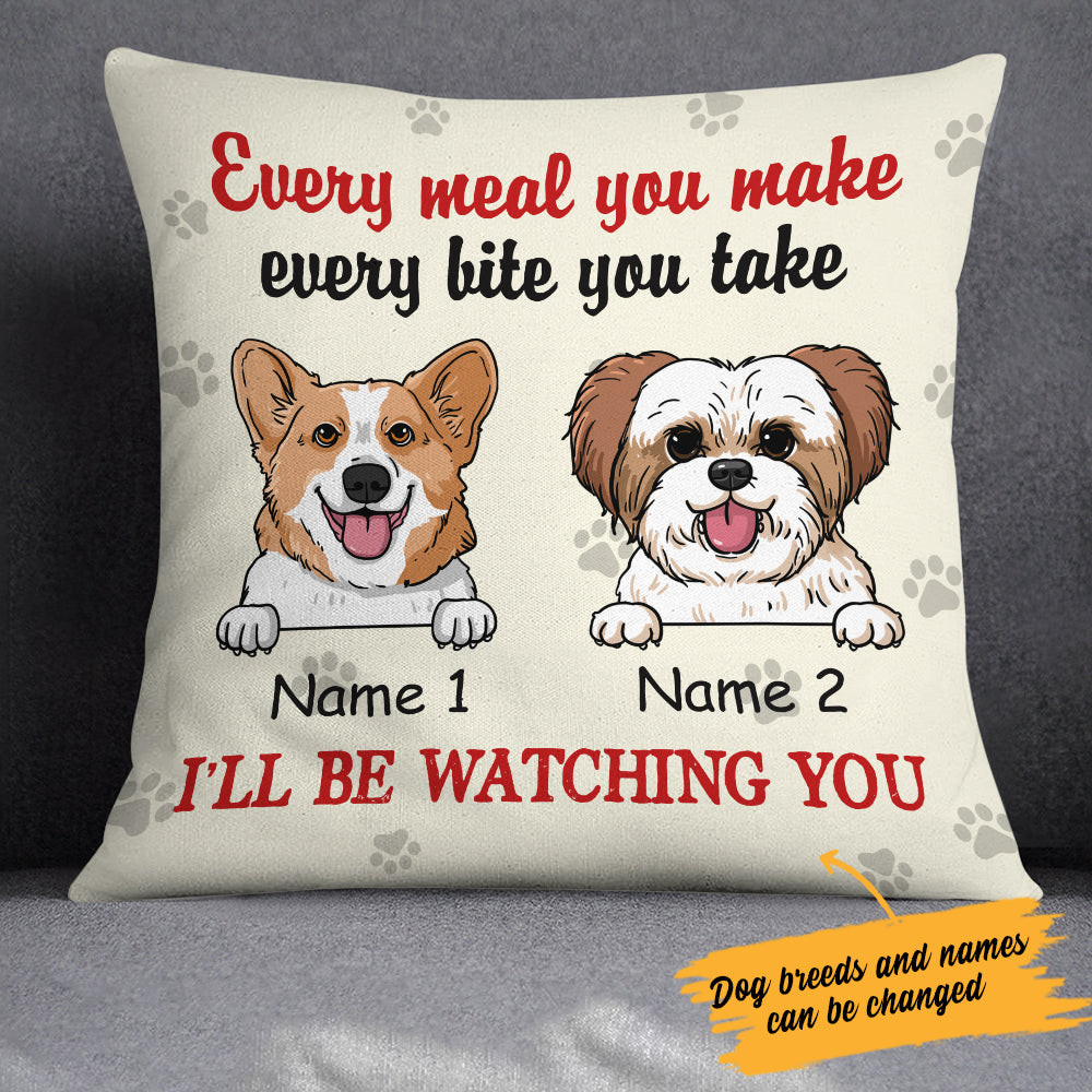 Personalized I Will Be Watching You Dog  Pillow