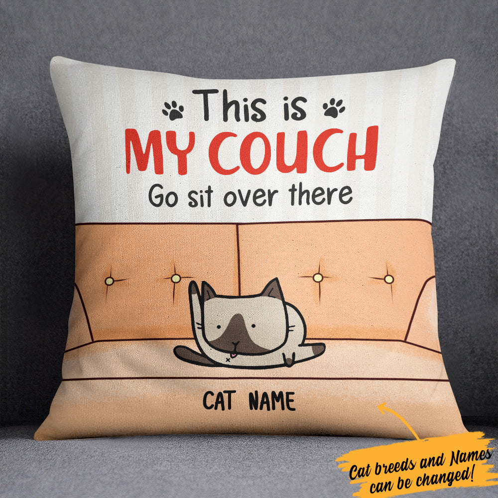 Personalized Cat This Is My Couch  Pillow
