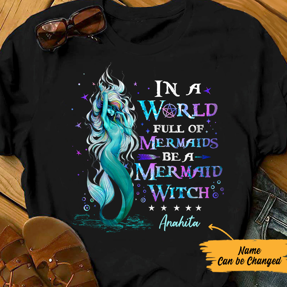 Personalized Mermaid Witch Be A Mermaid Witch Halloween T Shirt