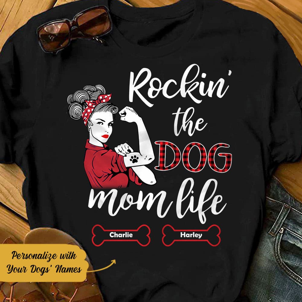 Personalized Dog Mom T Shirt - Thegiftio UK