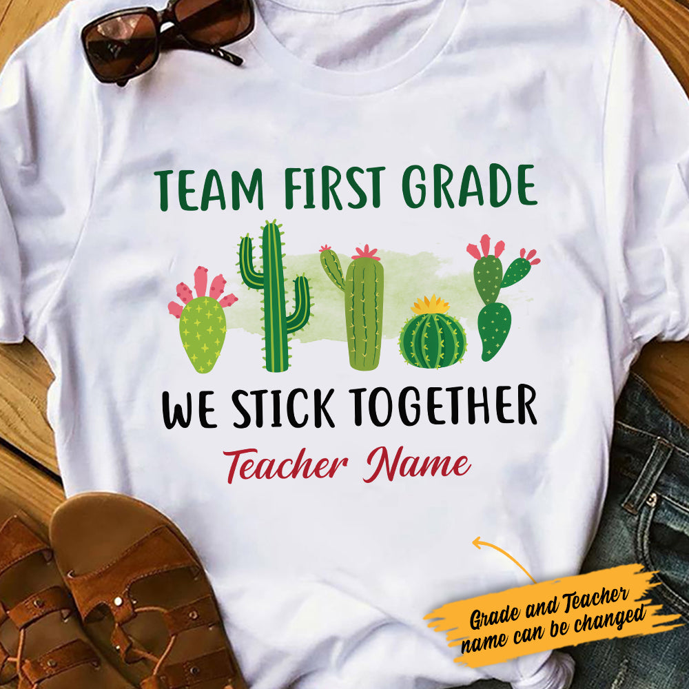 Personalized Cactus Team Teacher T Shirt