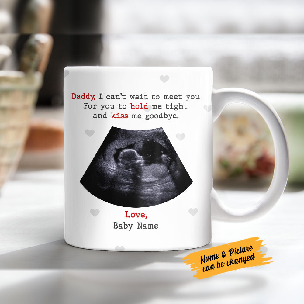 Personalized Baby Ultrasound Mom Dad Mug