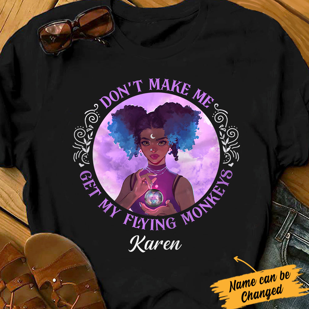 Personalized Halloween Witch Gifts, Get My Flying Monkeys Witch TShirt, Funny Halloween