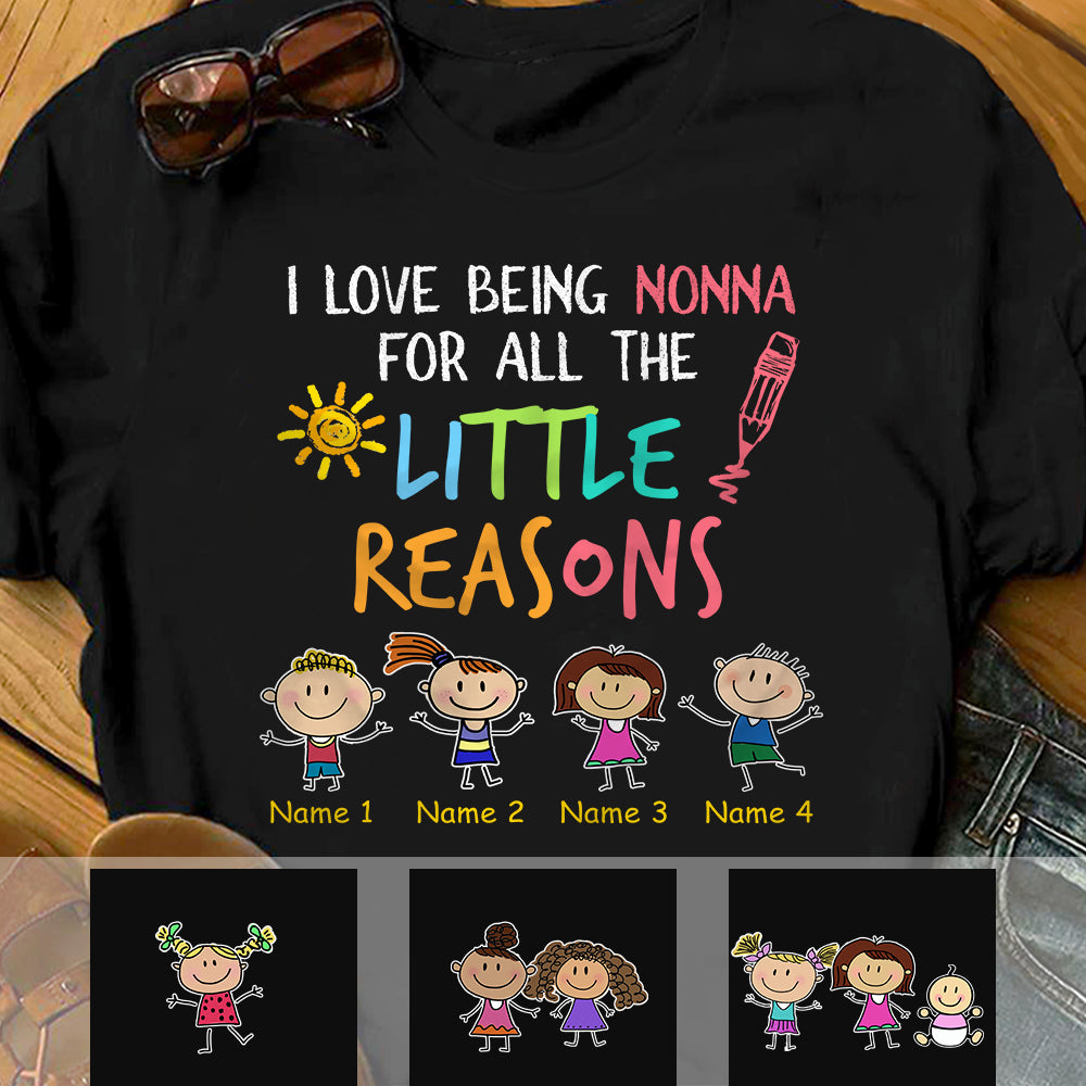 Personalized Love Being Grandma T Shirt