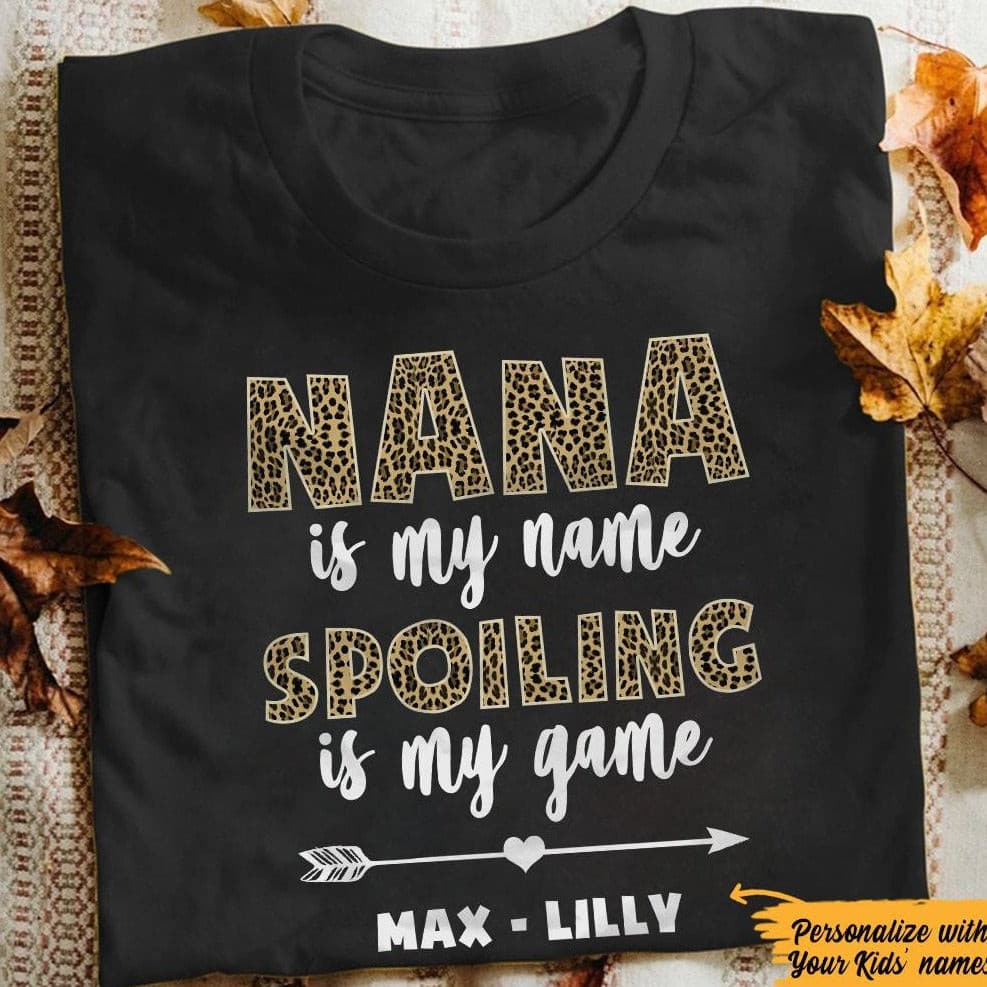 Personalized Grandma Nana T Shirt - Thegiftio