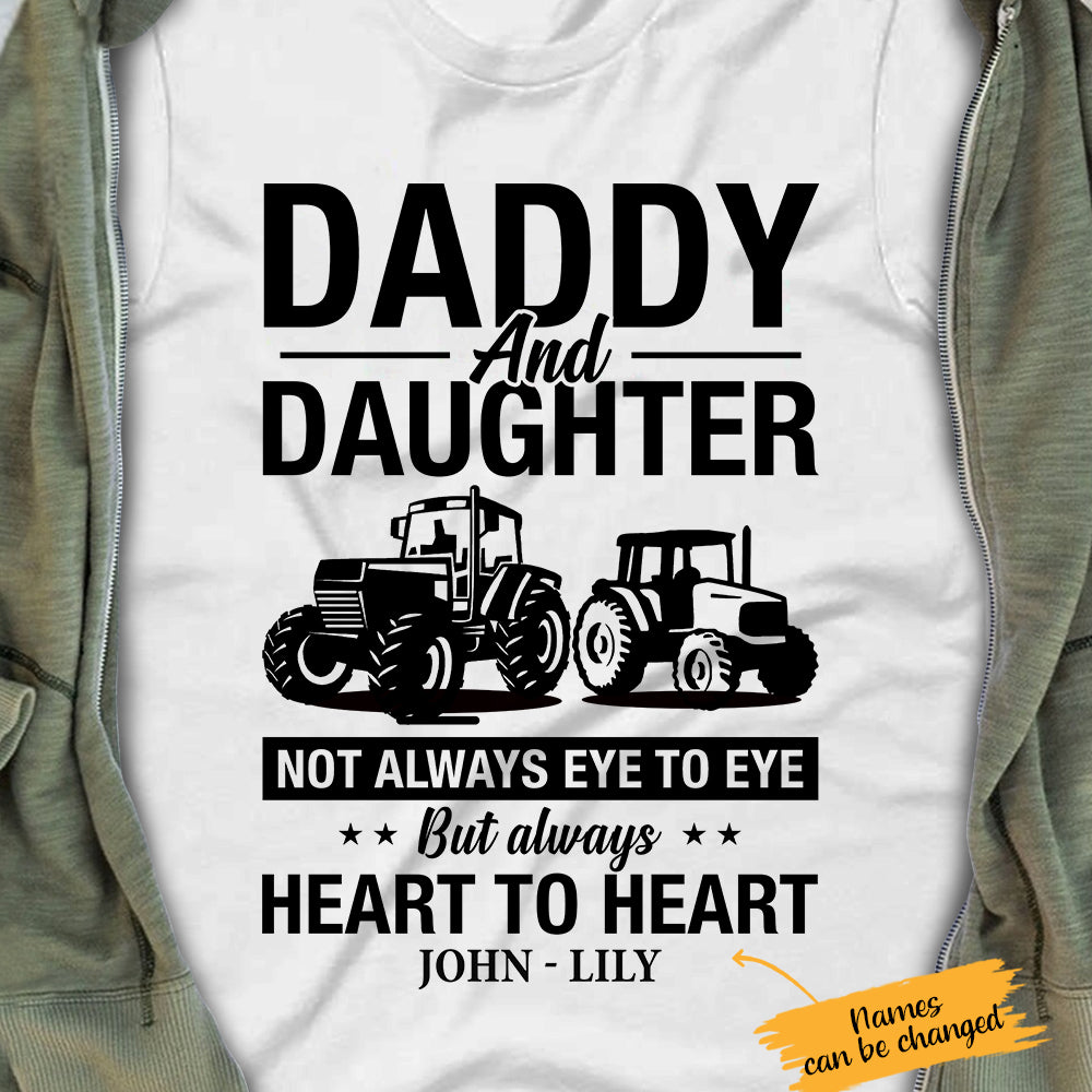 Personalized Tractor Farmer Daddy and Daughter T Shirt - Thegiftio UK