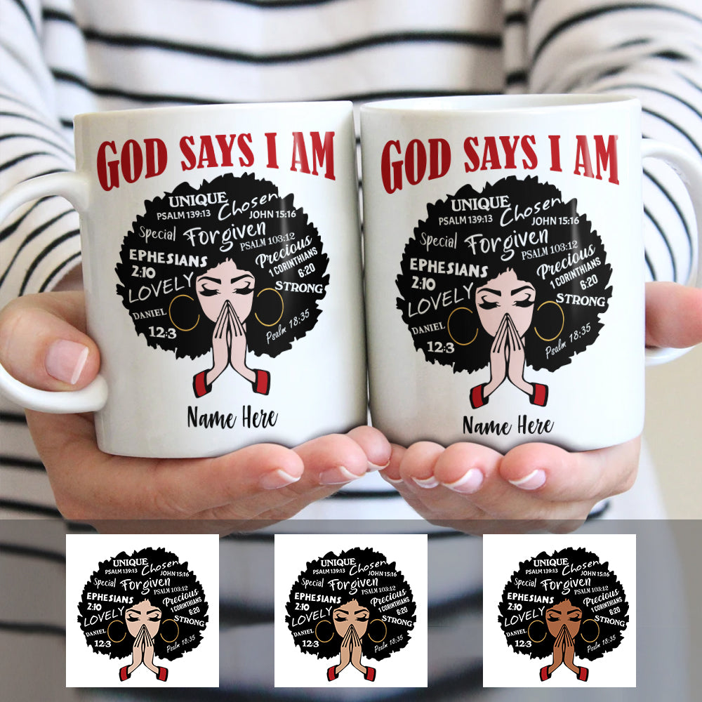 Personalized God Says Mug - Thegiftio UK