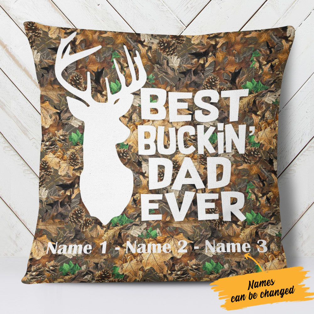 Personalized Dad Hunting Pillow Best Dad Ever Gift For Dad Father - Thegiftio UK