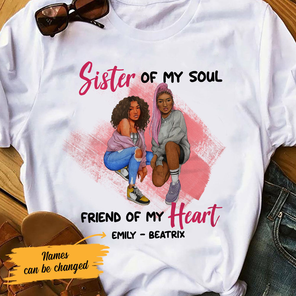 Personalized BWA Sister Of My Soul T Shirt - Thegiftio UK