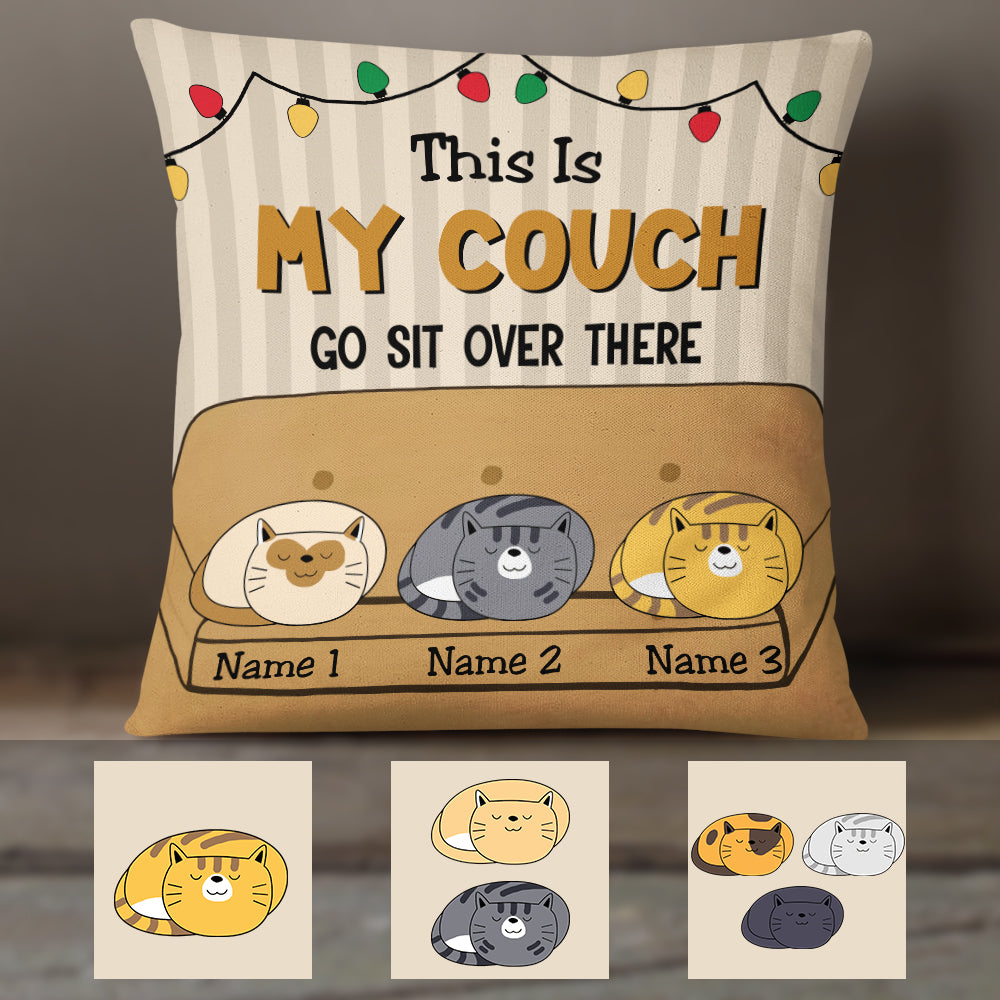 Personalized This is My Couch Cat Pillow - Thegiftio UK