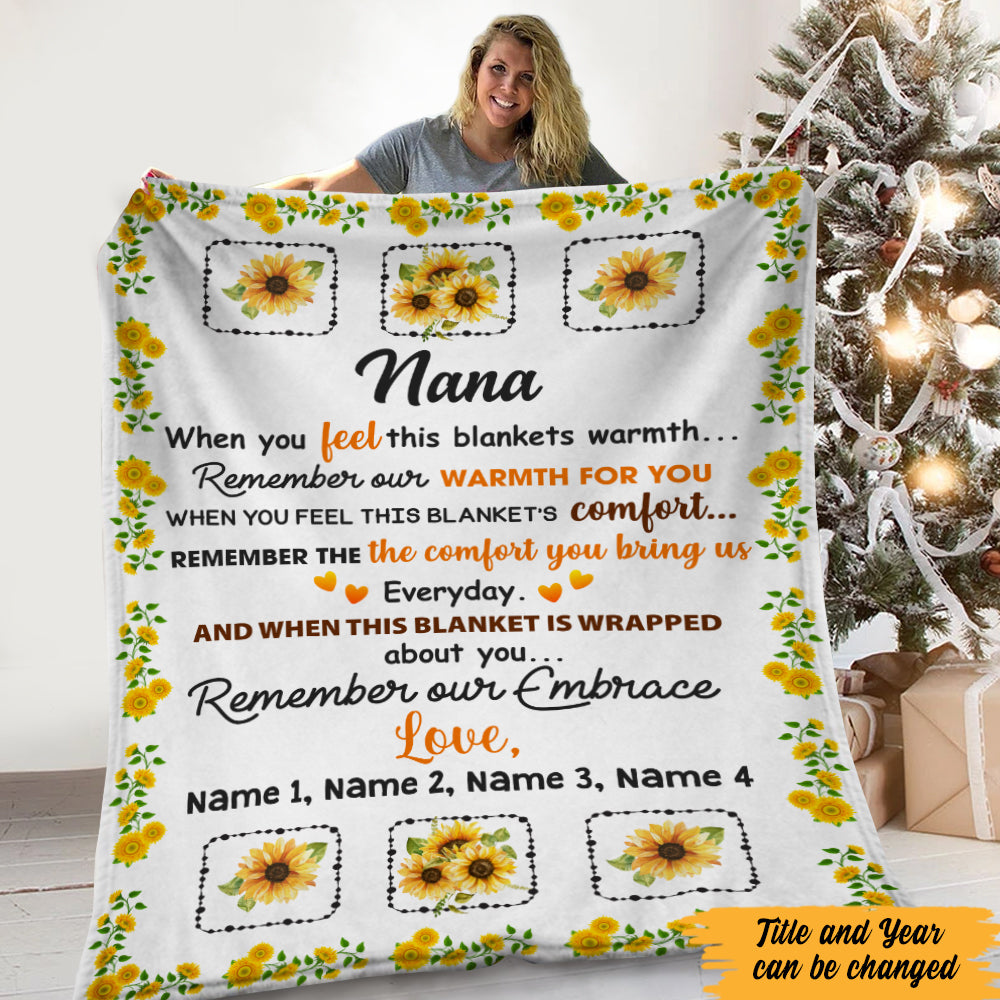 Personalized Grandma Blanket - Thegiftio