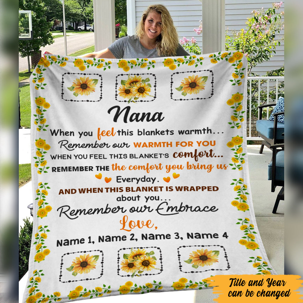Personalized Grandma Blanket