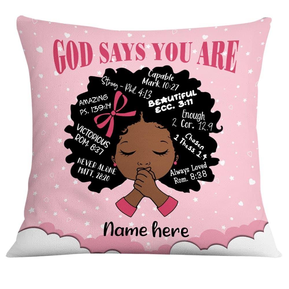 Personalized Baby BWA God Says You Are Pillow - Thegiftio UK